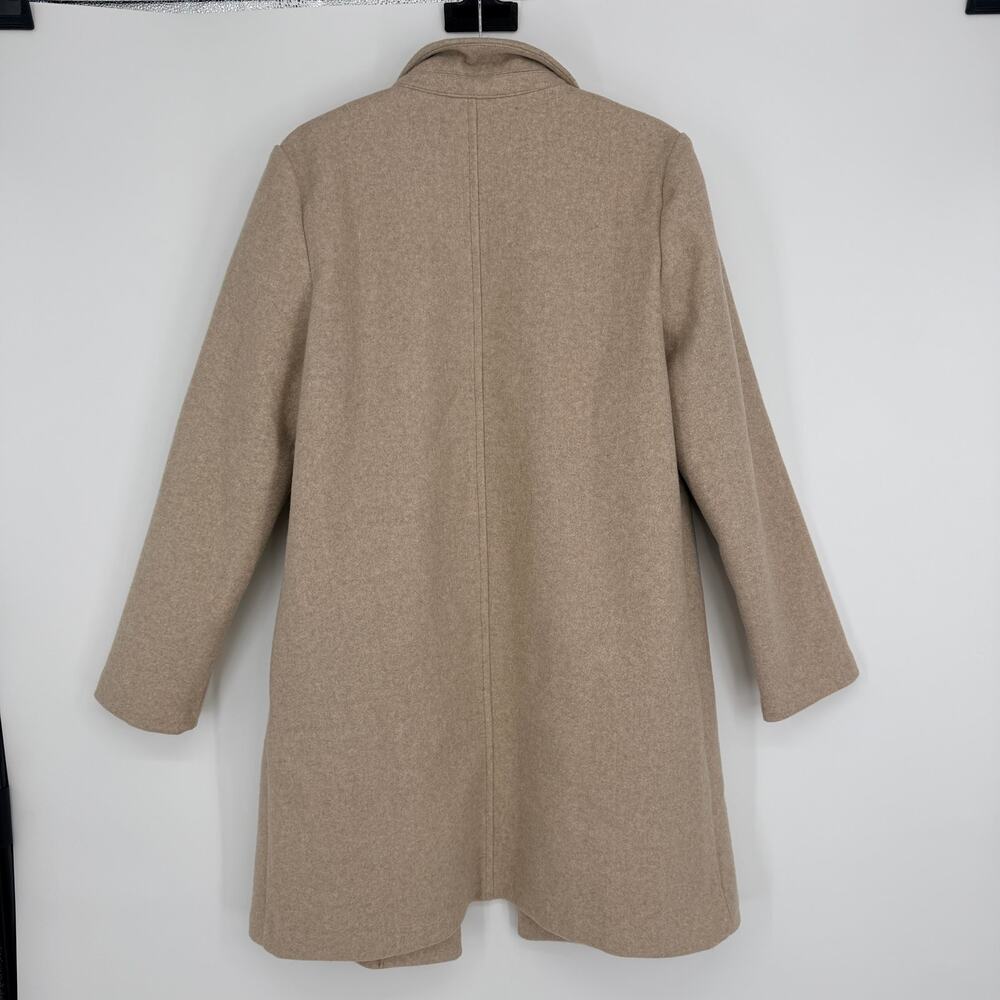 Love Tree Longline Tan Open Front Collared Long Sleeve Coat Womens Large - Picture 6 of 6
